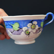 Load image into Gallery viewer, SCOTTISH POTTERY. Vintage 1920s Hand Painted MAK MERRY CUP AND SAUCER (a/f)
