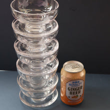 Load image into Gallery viewer, STUART CRYSTAL Woodchester FIVE Matching Sundae Dishes or Bowls. Excellent Condition with Shorter Stem and Flared Foot Section 
