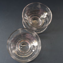 Load image into Gallery viewer, STUART CRYSTAL Woodchester FIVE Matching Sundae Dishes or Bowls. Excellent Condition with Shorter Stem and Flared Foot Section 
