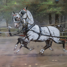 Load image into Gallery viewer, ANTIQUE Edwardian Silver Plate Cigar or Trinket Box - with hand embellised print by GEORGE WRIGHT. Carriage Image
