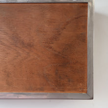 Load image into Gallery viewer, ANTIQUE Edwardian Silver Plate Cigar or Trinket Box - with hand embellised print by GEORGE WRIGHT. Carriage Image
