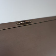 Load image into Gallery viewer, ANTIQUE Edwardian Silver Plate Cigar or Trinket Box - with hand embellised print by GEORGE WRIGHT. Carriage Image
