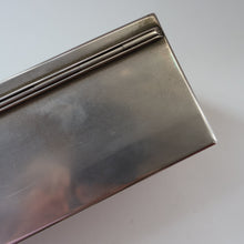 Load image into Gallery viewer, ANTIQUE Edwardian Silver Plate Cigar or Trinket Box - with hand embellised print by GEORGE WRIGHT. Carriage Image
