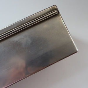 ANTIQUE Edwardian Silver Plate Cigar or Trinket Box - with hand embellised print by GEORGE WRIGHT. Carriage Image