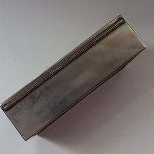 Load image into Gallery viewer, ANTIQUE Edwardian Silver Plate Cigar or Trinket Box - with hand embellised print by GEORGE WRIGHT. Carriage Image
