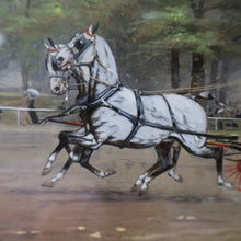 Load image into Gallery viewer, ANTIQUE Edwardian Silver Plate Cigar or Trinket Box - with hand embellised print by GEORGE WRIGHT. Carriage Image
