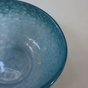 SCOTTISH GLASS. Small 1920s Antique Scottish Monart Pudding / Fruit Bowl. 4 1/2 inches (Shape ZA)