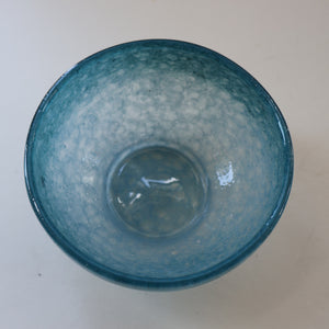 SCOTTISH GLASS. Small 1920s Antique Scottish Monart Pudding / Fruit Bowl. 4 1/2 inches (Shape ZA)