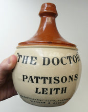 Load image into Gallery viewer, Rare BUCHAN Stoneware Whisky Jug. &quot;THE DOCTOR&quot; Pattisons, Leith
