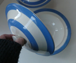 Rare PAIR of Vintage TG Green CORNISHWARE Covered Dish with  Old Green Shield Mark