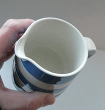 Load image into Gallery viewer, Small 1960s Judith Onions TG Green Cornishware Milk Jug or Creamer. 3 1/8 inches
