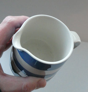 Small 1960s Judith Onions TG Green Cornishware Milk Jug or Creamer. 3 1/8 inches