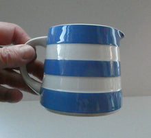 Load image into Gallery viewer, Small 1960s Judith Onions TG Green Cornishware Milk Jug or Creamer. 3 1/8 inches
