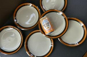   1970s Marianne Westman Rorstrand Swedish Set of Six Dessert Plates Annika Design