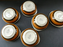Load image into Gallery viewer,   1970s Marianne Westman Rorstrand Swedish Set of Six Pudding Bowls Annika Design
