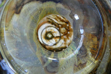 Load image into Gallery viewer, Isle of Wight Glass Perfume Bottle with Squat Ball Stopper Tortoiseshell Pattern
