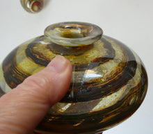 Load image into Gallery viewer, Isle of Wight Glass Perfume Bottle with Squat Ball Stopper Tortoiseshell Pattern
