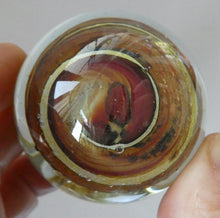 Load image into Gallery viewer, Isle of Wight Glass Perfume Bottle with Squat Ball Stopper Tortoiseshell Pattern
