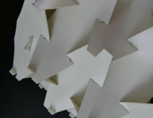 1960s COSMO White Pendant Lamp Shade by Flemming Brylle & Preben Jacobsen, Denmark