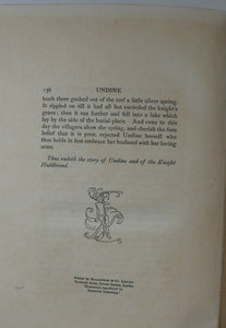ARTHUR RACKHAM Illustrations. Rare Limited FIRST Edition (1909). SIGNED Copy of Undine