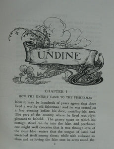 ARTHUR RACKHAM Illustrations. Rare Limited FIRST Edition (1909). SIGNED Copy of Undine