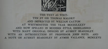 Load image into Gallery viewer, AUBREY BEARDSLEY: 1927 Rare Copy of the Morte d&#39;Arthur. Lavishly Illustrated Volume (3rd Edition)
