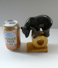 Load image into Gallery viewer, 1950s RUSSIAN Konakovo Majolica Acrobatic Bear - with 3NK (or Zeke / Zik mark). Made in the USSR
