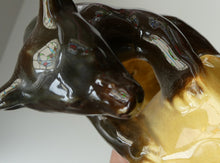 Load image into Gallery viewer, 1950s RUSSIAN Konakovo Majolica Acrobatic Bear - with 3NK (or Zeke / Zik mark). Made in the USSR
