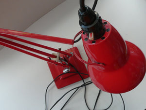 A 1950s Type 1227 RED Anglepoise Lamp by Herbert Terry & Sons, Redditch. ALL ORIGINAL