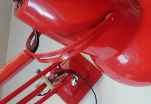 A 1950s Type 1227 RED Anglepoise Lamp by Herbert Terry & Sons, Redditch. ALL ORIGINAL
