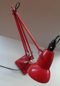A 1950s Type 1227 RED Anglepoise Lamp by Herbert Terry & Sons, Redditch. ALL ORIGINAL