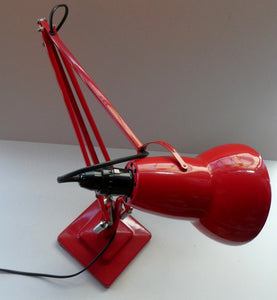 A 1950s Type 1227 RED Anglepoise Lamp by Herbert Terry & Sons, Redditch. ALL ORIGINAL