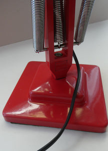 A 1950s Type 1227 RED Anglepoise Lamp by Herbert Terry & Sons, Redditch. ALL ORIGINAL