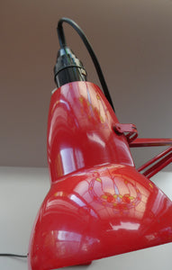A 1950s Type 1227 RED Anglepoise Lamp by Herbert Terry & Sons, Redditch. ALL ORIGINAL