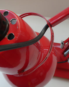 A 1950s Type 1227 RED Anglepoise Lamp by Herbert Terry & Sons, Redditch. ALL ORIGINAL