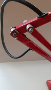 A 1950s Type 1227 RED Anglepoise Lamp by Herbert Terry & Sons, Redditch. ALL ORIGINAL