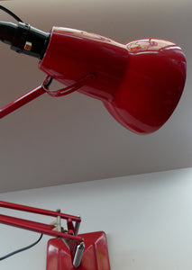 A 1950s Type 1227 RED Anglepoise Lamp by Herbert Terry & Sons, Redditch. ALL ORIGINAL