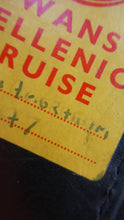Load image into Gallery viewer, Vintage 1950s Thick Black Leather NORRIS LUGGAGE Small Travelling Case. With Original Old Cruise Labels
