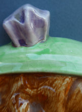 Load image into Gallery viewer, 1930s ART DECO Wall Mask by Cope &amp; Co. Art Deco Lady with Green Bonnet and Matching Green Jumper with Bow
