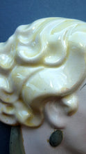 Load image into Gallery viewer, 1930s Cope &amp; Co Signed Wall Mask. Hollywood Glamour. Flapper Lady with Blonde Hair
