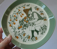 Load image into Gallery viewer, 1960s Norwegian PLATE by Figgjo Flint (Sicilia Design) by Turi Gramstad. A Boy with Tray of Orchard Fruits
