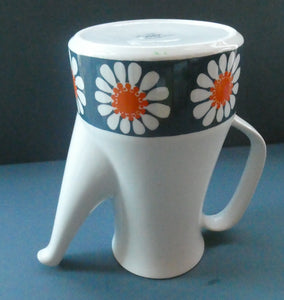 1970s DAISY Turi Design Coffee Pot. Daisy Pattern for Figgjo Flint, Norway