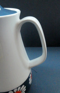 1970s DAISY Turi Design Coffee Pot. Daisy Pattern for Figgjo Flint, Norway