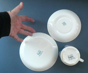 1970s DAISY Turi Design TRIO (Cup, Saucer and Side Plate). Daisy Pattern for Figgjo Flint, Norway