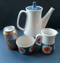 Load image into Gallery viewer, 1970s DAISY Turi Design Coffee Pot, Milk Jug and Sugar Bowl for Figgjo Flint, Norway

