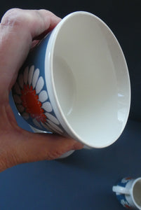 1970s DAISY Turi Design Coffee Pot, Milk Jug and Sugar Bowl for Figgjo Flint, Norway