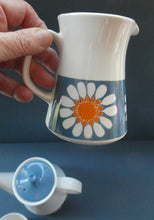 Load image into Gallery viewer, 1970s DAISY Turi Design Coffee Pot, Milk Jug and Sugar Bowl for Figgjo Flint, Norway
