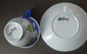SCOTTISH POTTERY.  Vintage 1920s Hand Painted MAK MERRY CUP AND SAUCER