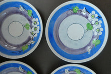 Load image into Gallery viewer, Set of Six Scottish Art Pottery Mak Merry Dessert Plate Prunus Design
