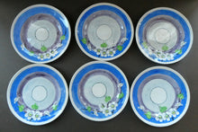 Load image into Gallery viewer, Set of Six Scottish Art Pottery Mak Merry Dessert Plate Prunus Design
